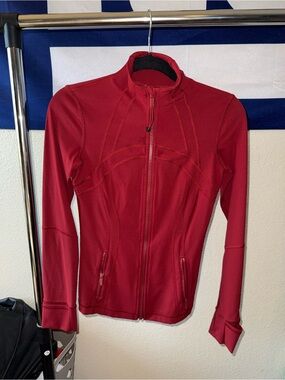 lululemon athletica Define Deep Red Full-Zip Performance Jacket